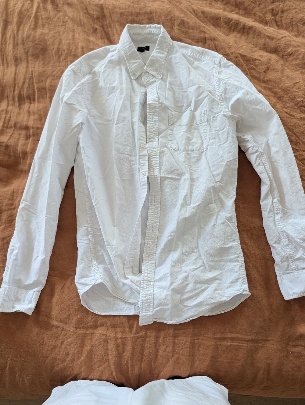 J. Crew Factory White Men’s Oxford Shirt - M Tall
